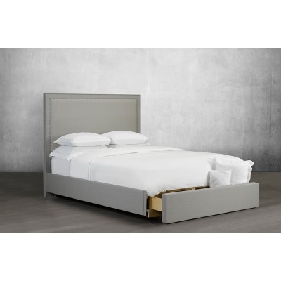 Queen Upholstered Bed R-199 with drawer